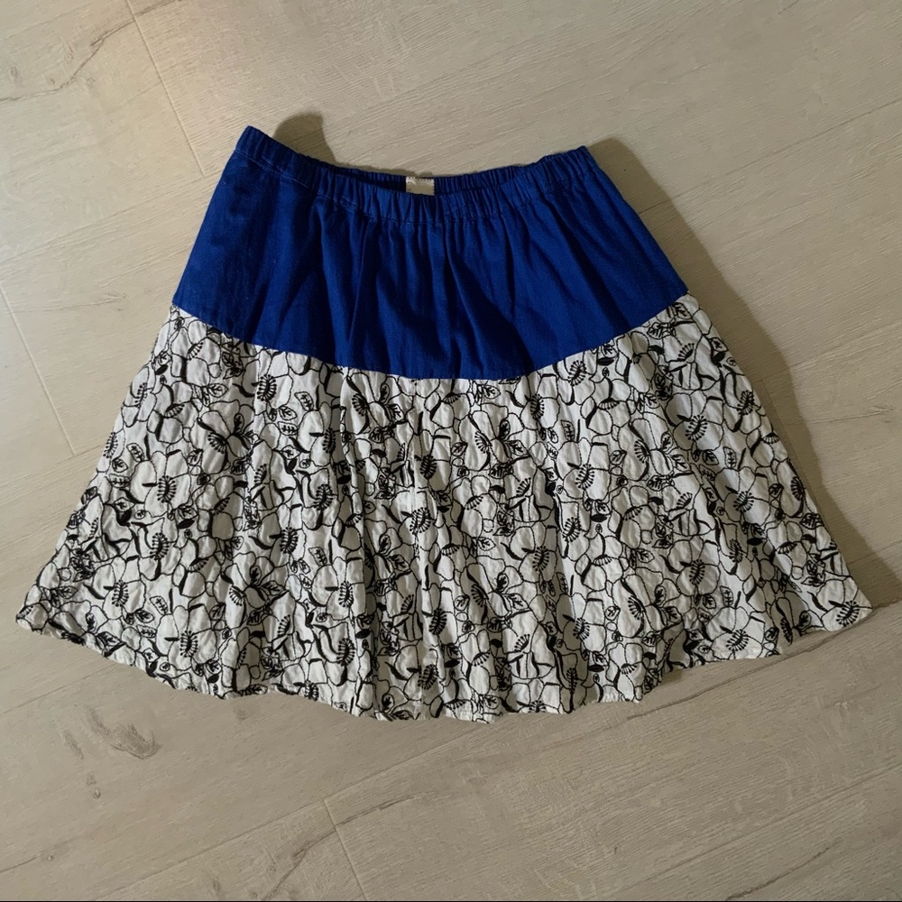 NWOT Anthropologie Flowy Floral Skirt